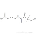 Acide butanoïque, 4 - [[(2R) -2,4-dihydroxy-3,3-diméthyl-1-oxobutyl] amino] - CAS 18679-90-8